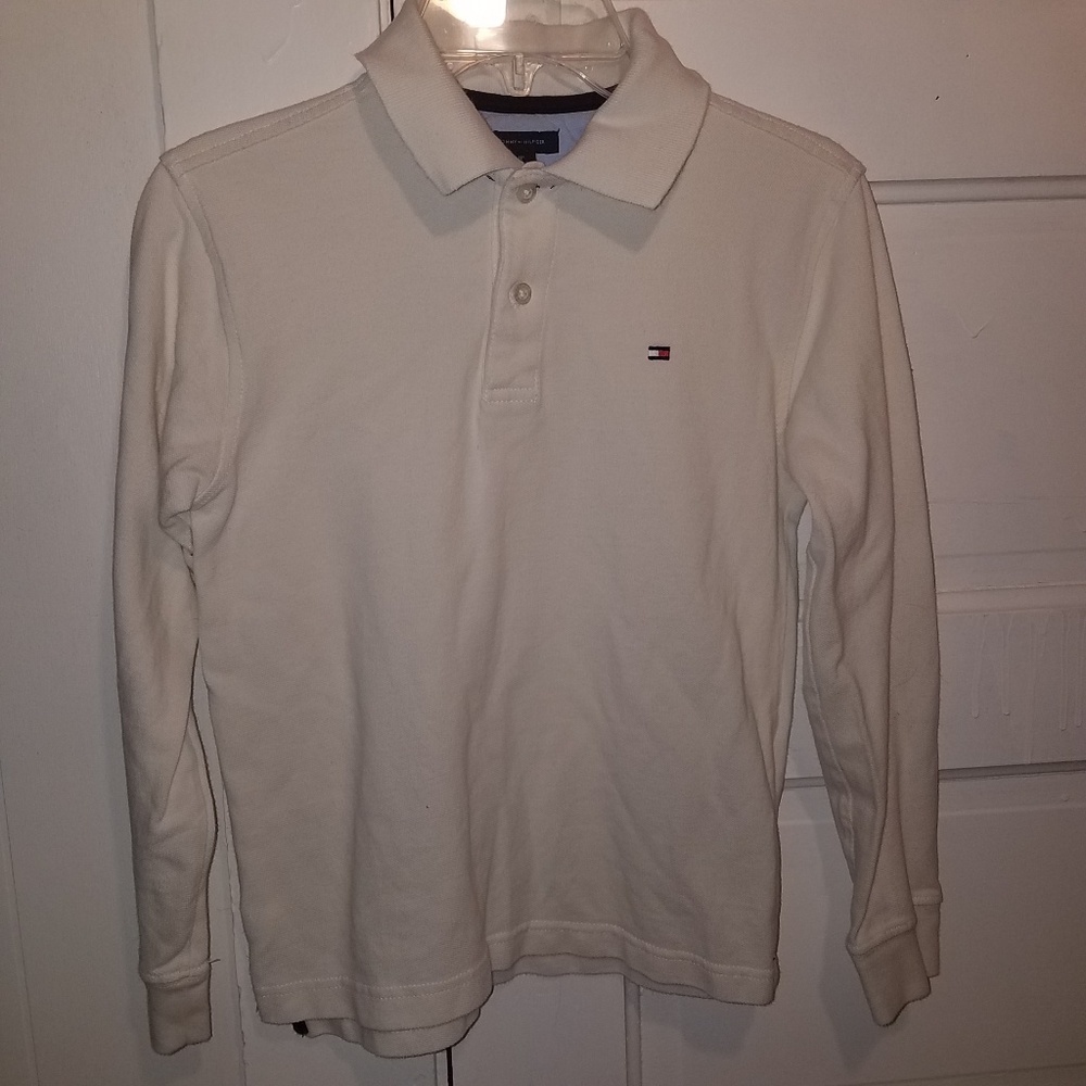 Pastel yellow Tommy Hilfiger polo shirt